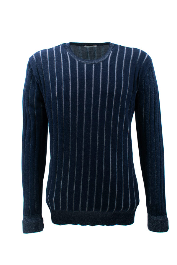 BARBOLINI džemper - B2pRIGHE1000 - TEGET